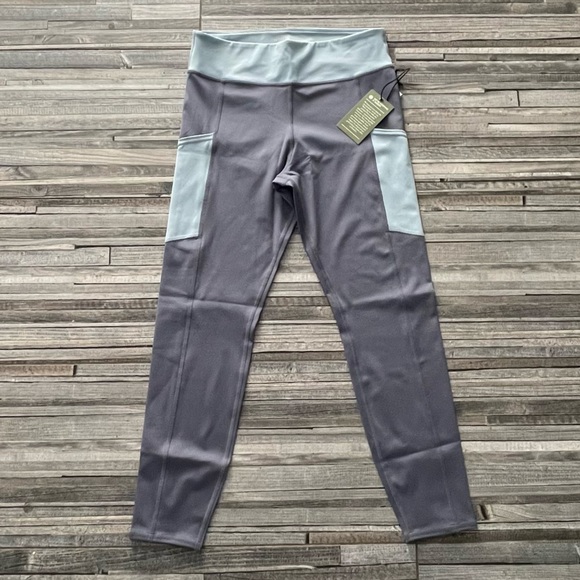 NWT PARKS PROJECT XL Matching Set Leggings & Sports Bra Blue Gray yoga hiker - Picture 4 of 6